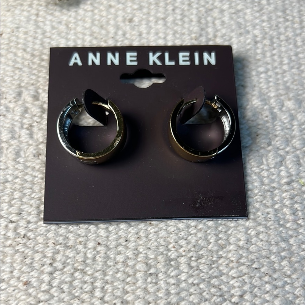 🌼Anne Klein Gold and Silver Hoop Earrings
